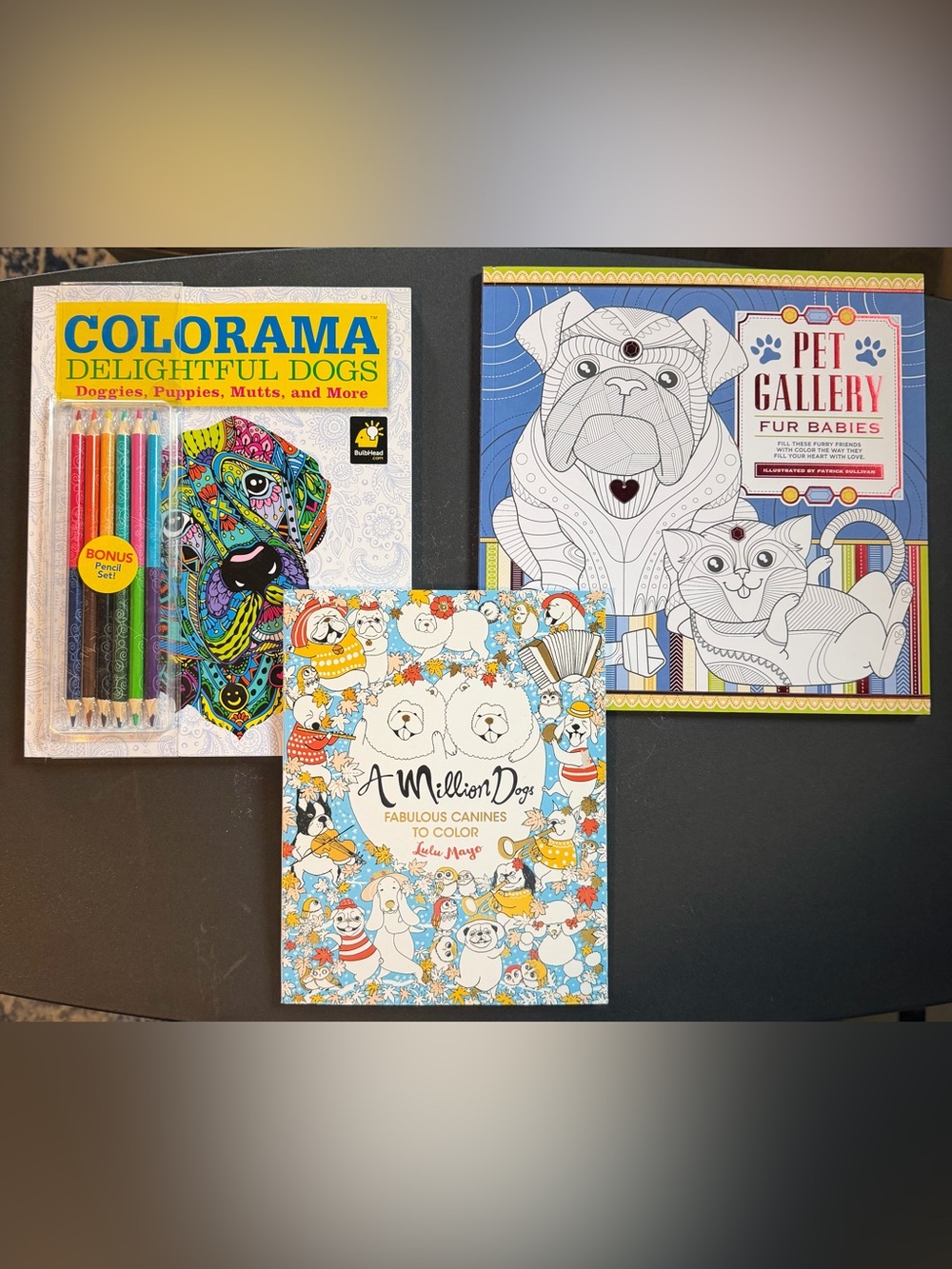 Delightful Dogs Coloring Book Set - Multicolor